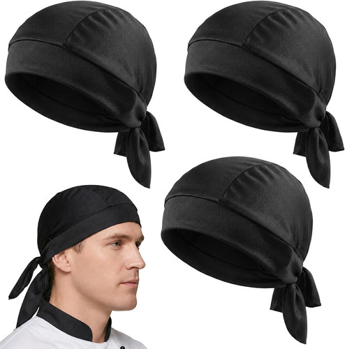 Kochmütze set schwarz 3 - set,